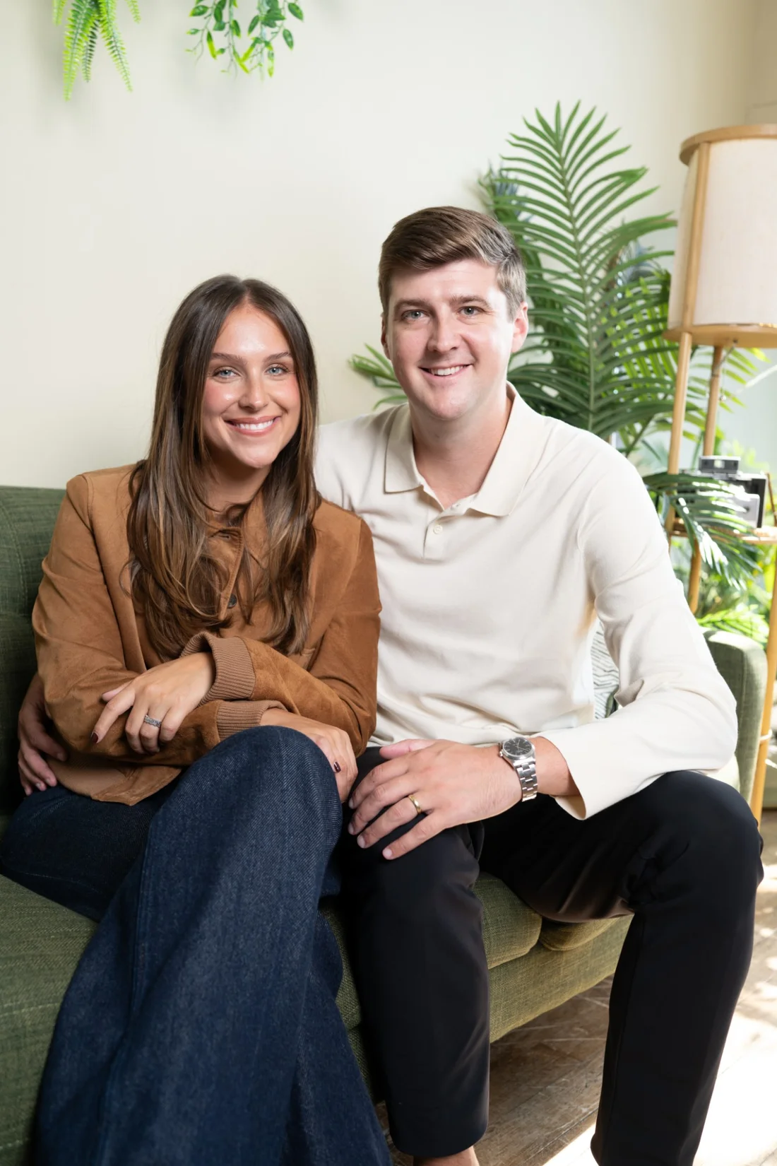 Dominique and Charlie Fox at home